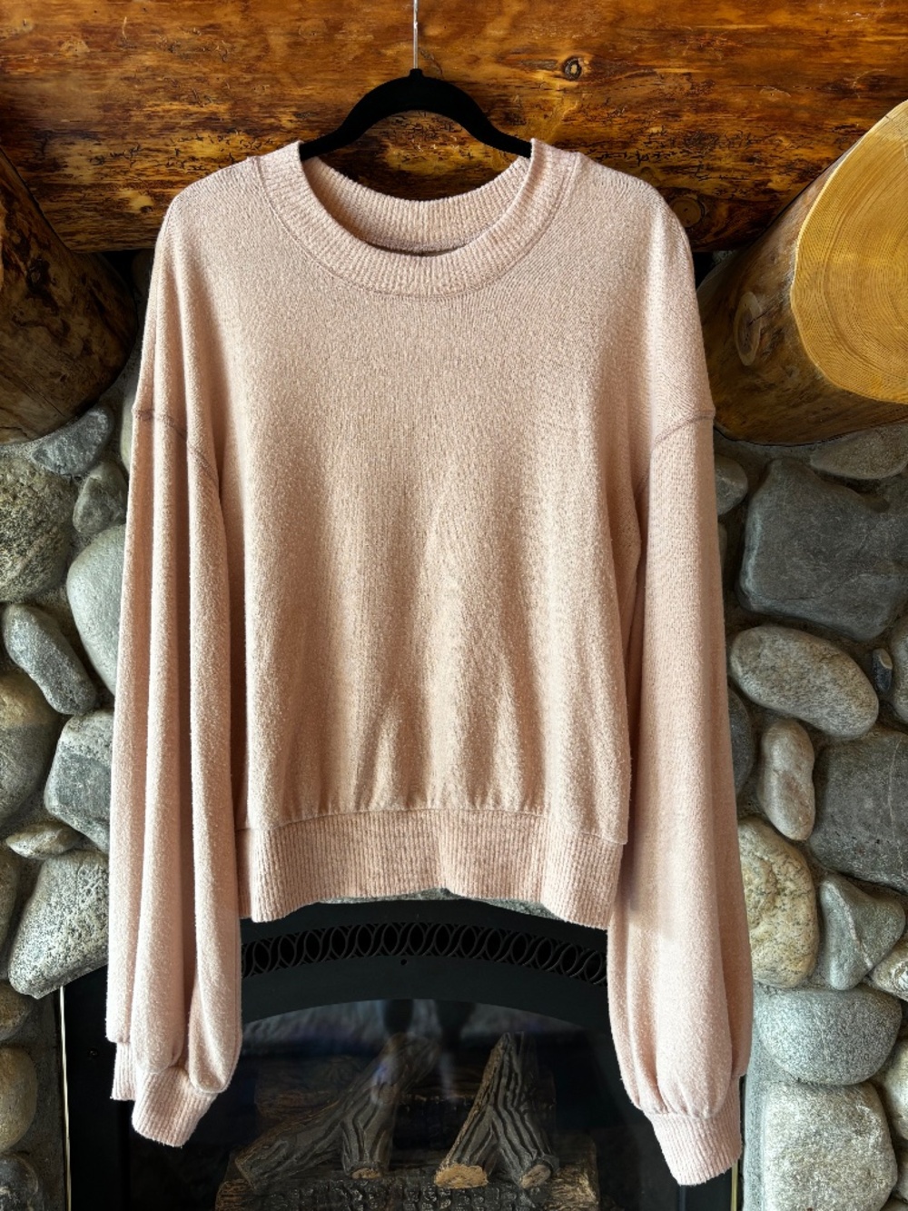 Free People Happy Balloon Sleeve Pullover